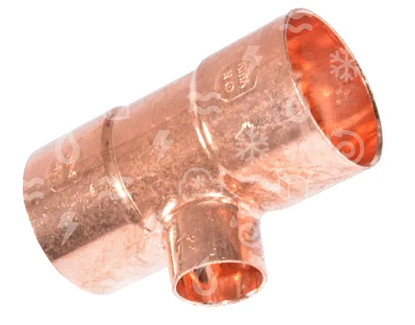 T - kus měděný redukovaný i/i/i  42-22-42 mm